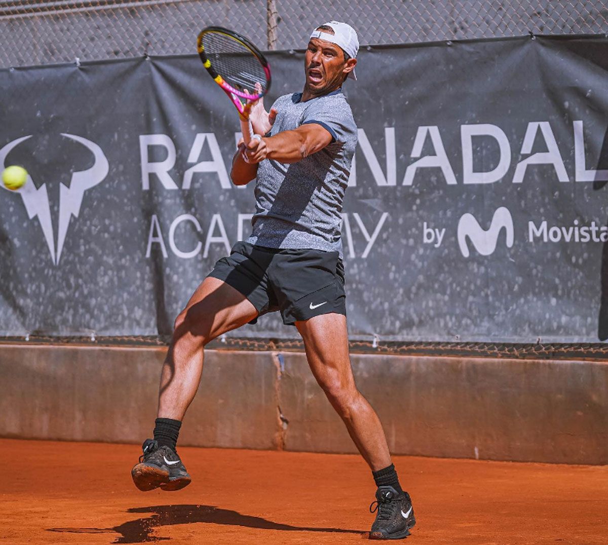 Nadal compartió imágenes de sus entrenamientos que ilusionaron a sus fans