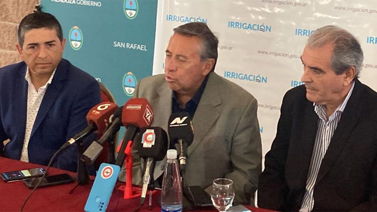 Sergio Marinelli advirtió que el promedio de agua será de entre un 58% y un 40% menor al de un año normal.