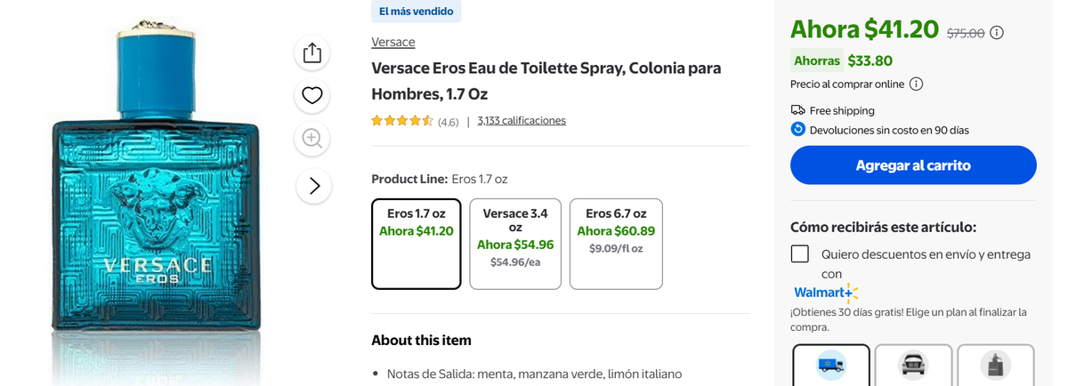 Perfume de oferta en Walmart. Perfume de oferta en Walmart.
