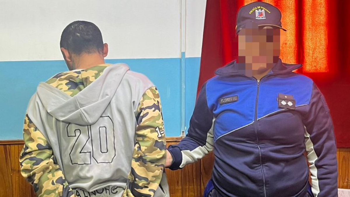 El hombre terminó detenido luego de protagonizar un incidente en el Cementerio de Maipú.