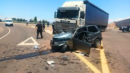 Tremenda imagen del grave accidente en Maipú. Tremenda imagen del grave accidente en Maipú.