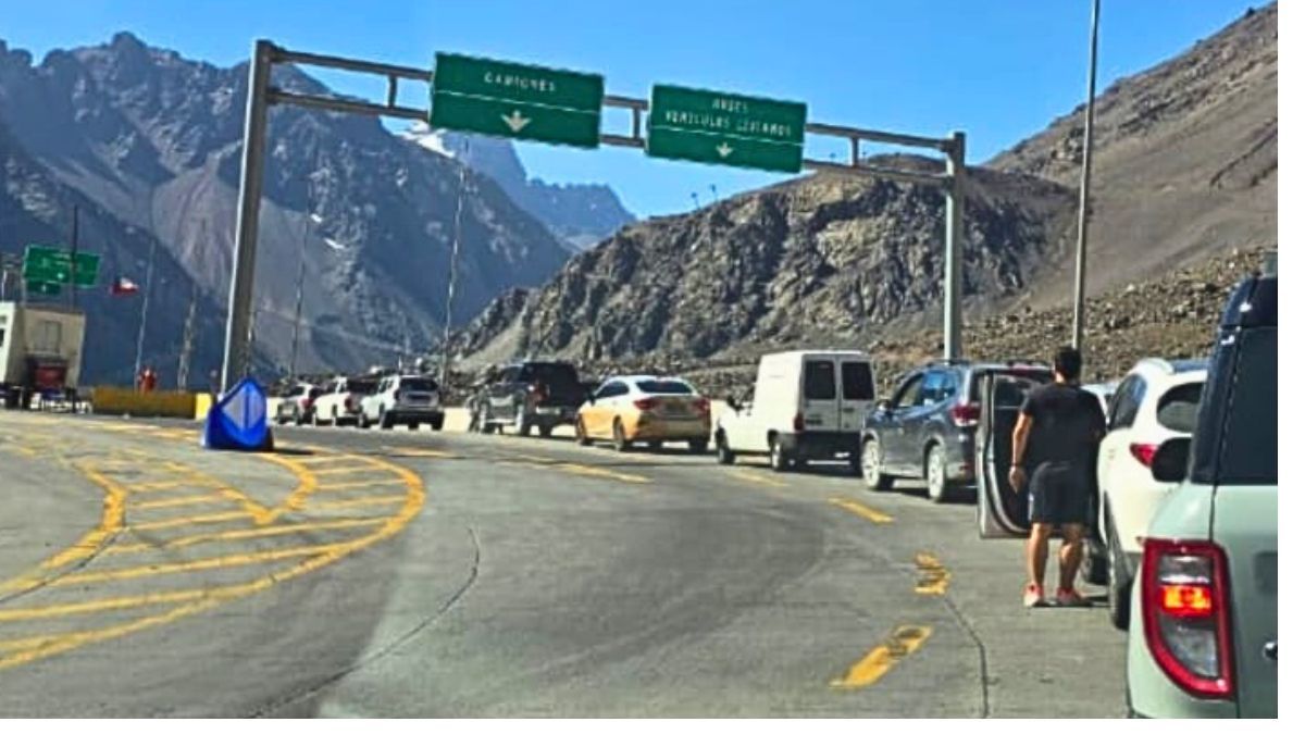 As&iacute; se ve&iacute;a este jueves 25 de diciembre el Paso a Chile.