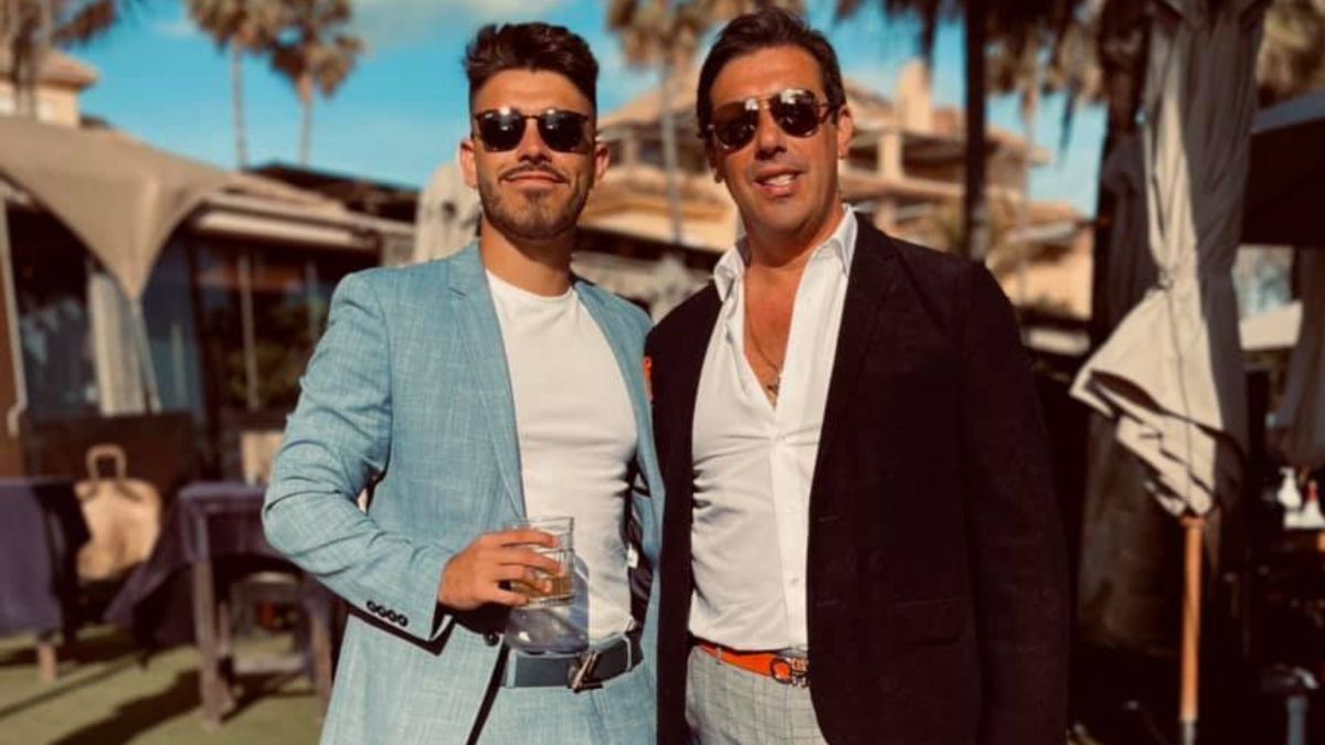 Mario Sánchez junto a su hijo Agustín