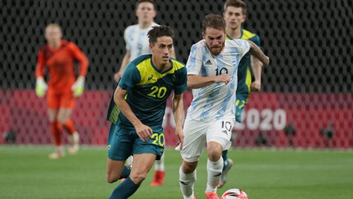 Australia venció a Argentina, con Alexis Mac Allister, en los Juegos Olímpicos