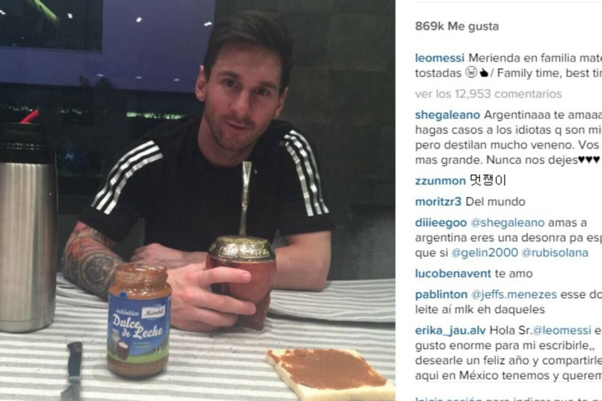Mate y tostadas con dulce de leche: la costumbre argentina de Lionel Messi. Mate y tostadas con dulce de leche: la costumbre argentina de Lionel Messi. 