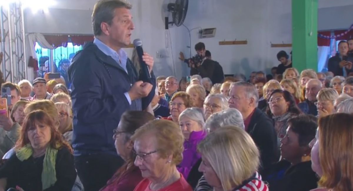 Sergio Massa anunció el nuevo bono para jubilados.