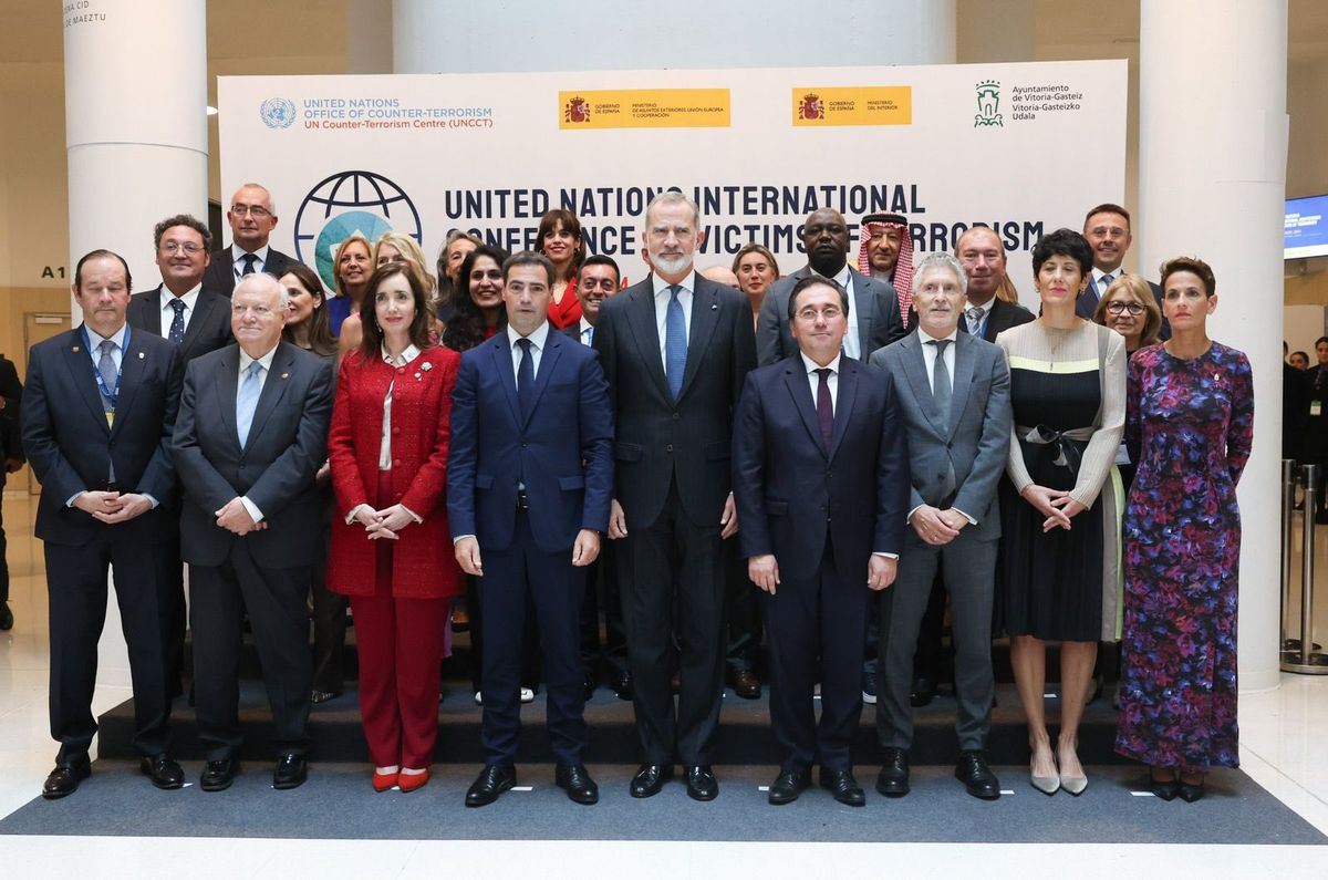 La vicepresidenta disertó en la Conferencia Internacional de las Naciones Unidas sobre Víctimas del Terrorismo, en Madrid, España. La vicepresidenta disertó en la Conferencia Internacional de las Naciones Unidas sobre Víctimas del Terrorismo, en Madrid, España.