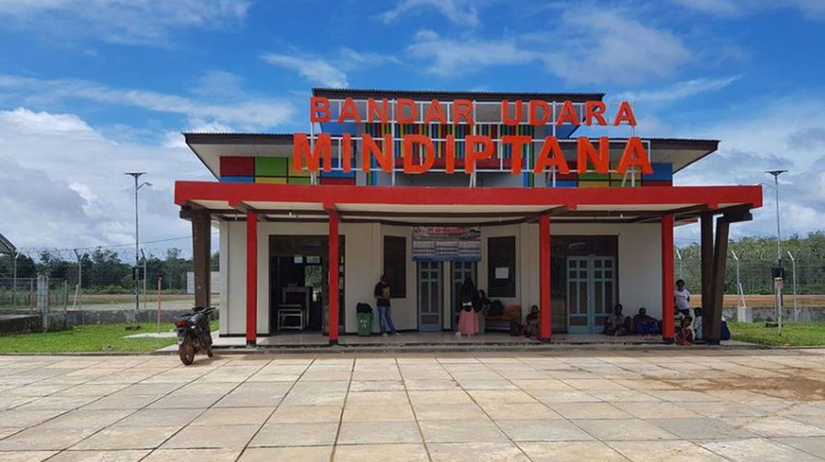 El aeropuerto de Mindiptana, situado en la provincia indonesia de Papua. El aeropuerto de Mindiptana, situado en la provincia indonesia de Papua.