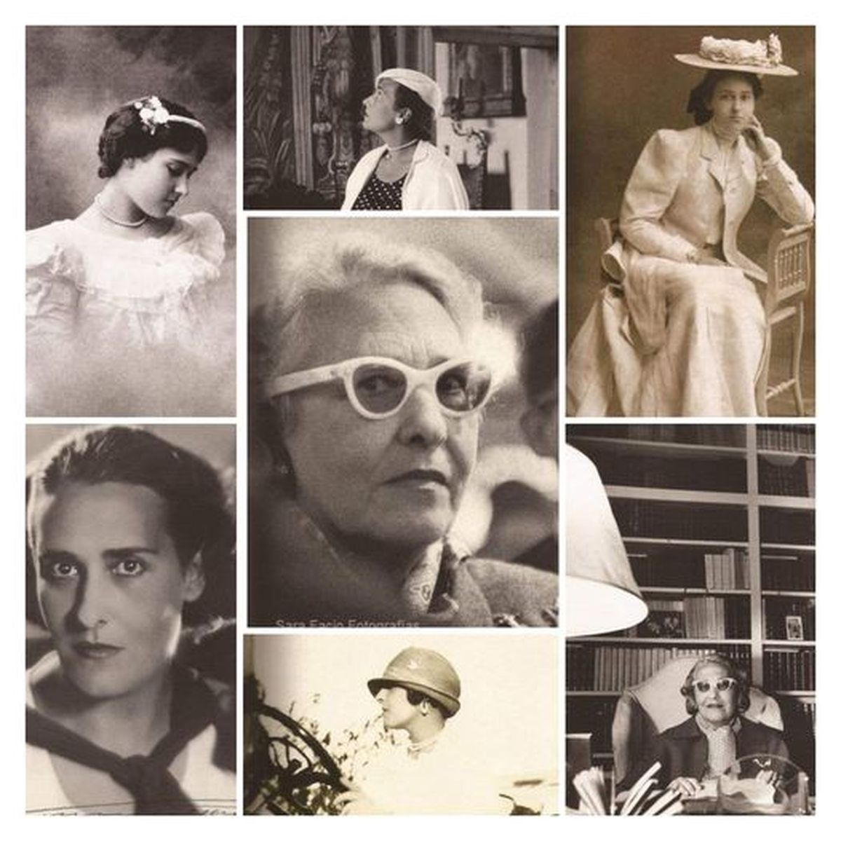 Mosaico de fotos de Victoria Ocampo publicado por Mercedes García Ochoa en sus redes sociales. Mosaico de fotos de Victoria Ocampo publicado por Mercedes García Ochoa en sus redes sociales.