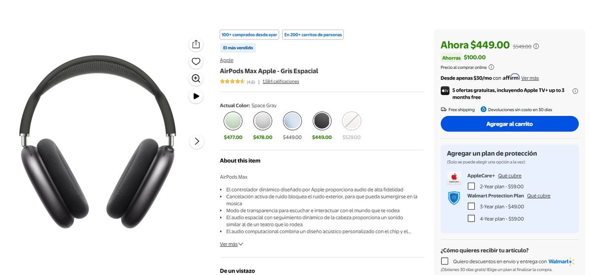 Esta es la histórica oferta de Walmart. Esta es la histórica oferta de Walmart.