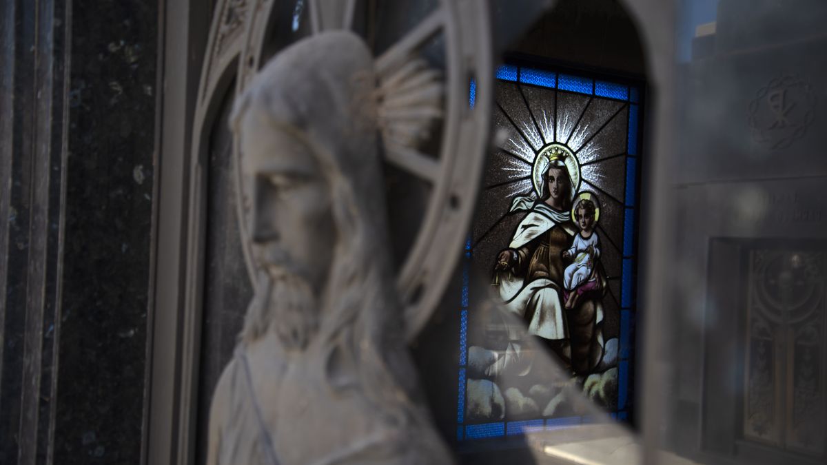 Una imagen del cementerio de la Ciudad de Mendoza.
