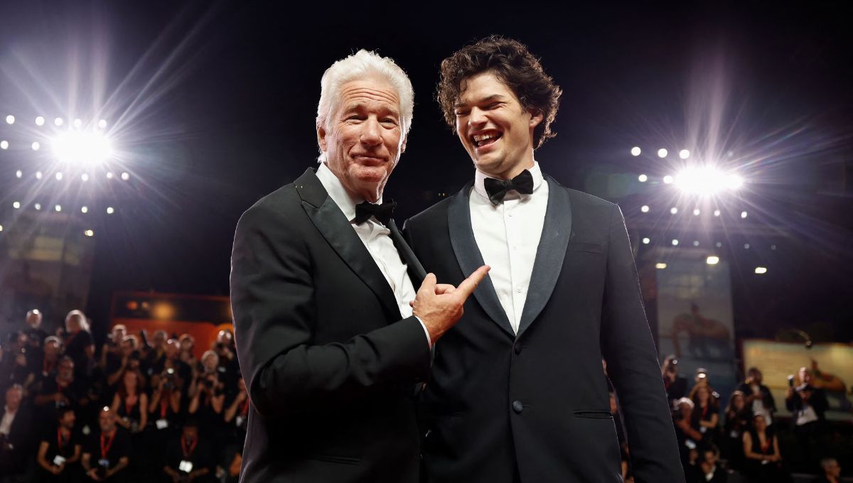 Richard Gere y su hijo Homer. Richard Gere y su hijo Homer. 