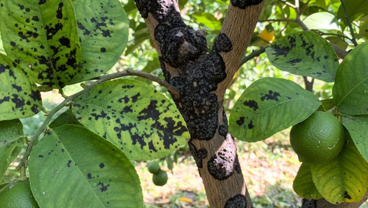 Árbol limonero: qué significa que tenga manchas negras en sus hojas y frutos y cómo solucionarlo