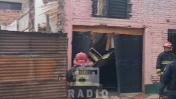Dos niños quedaron internados tras el derrumbe de su casa en San Martín