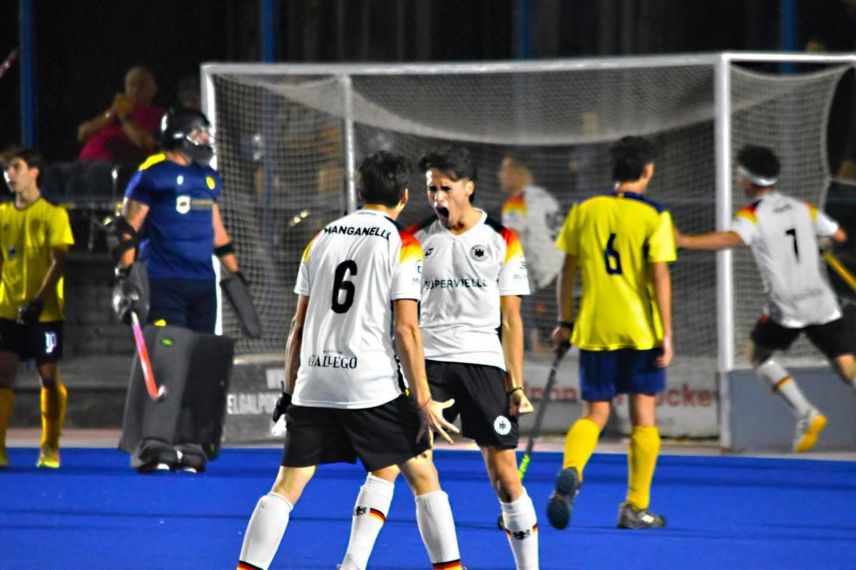 Moreno-Manganelli, la dupla que arm&oacute; el gol del t&iacute;tulo del Club Alem&aacute;n.