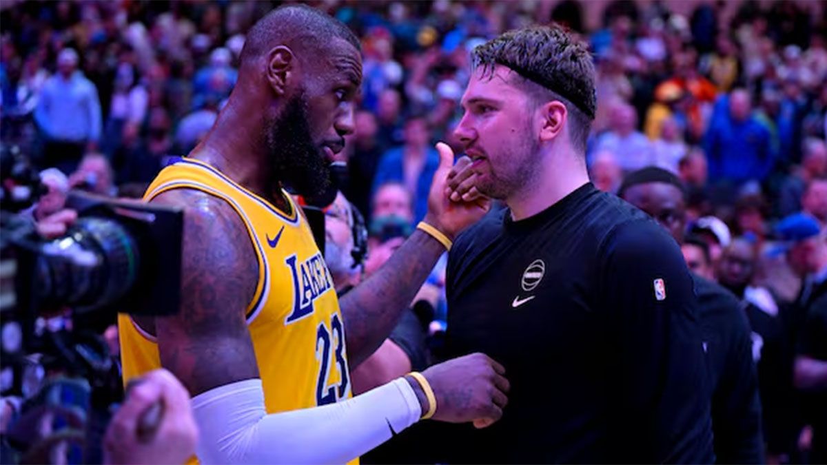 LeBron James y Luka Doncic.