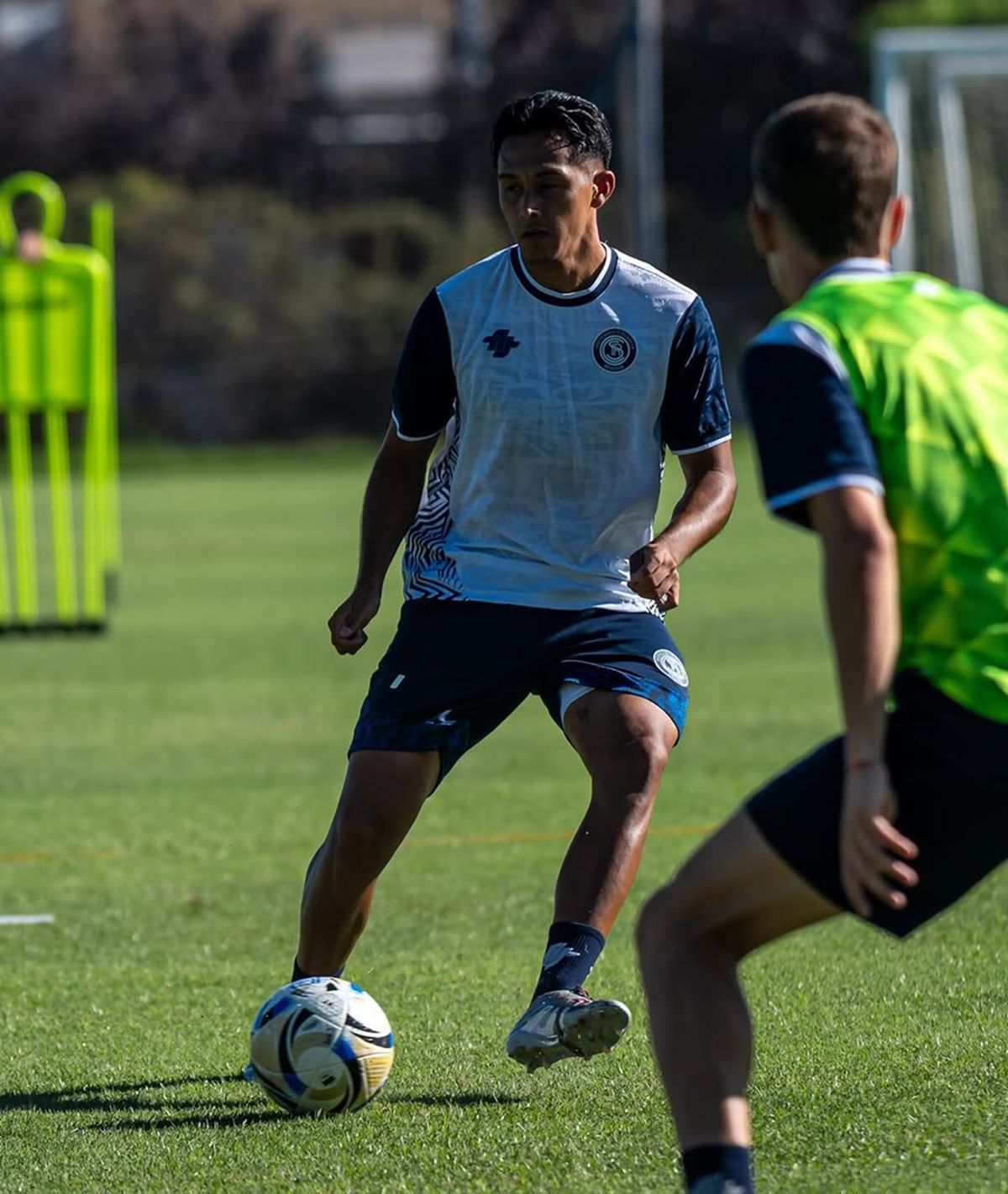 Rodrigo Atencio entrenando con la Lepra. Foto: Gentileza.