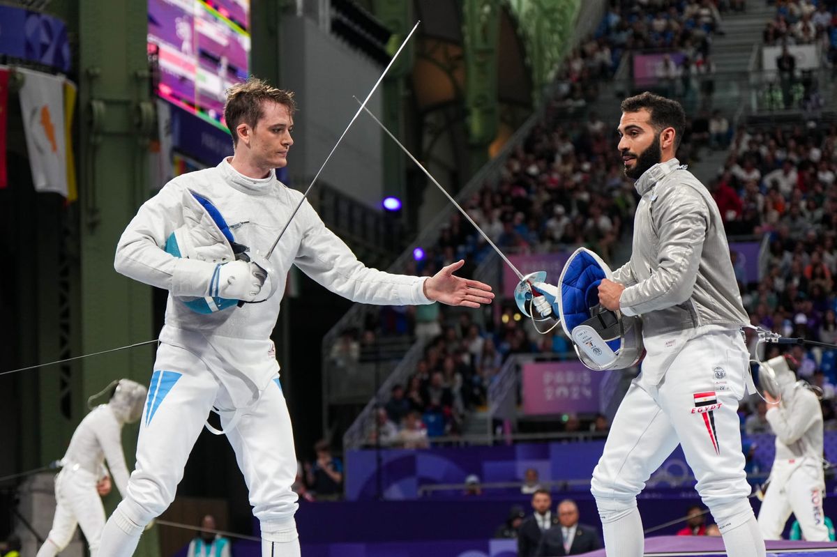 Pascual Di Tella cayó ante Ziad Elsissy en esgrima. Pascual Di Tella cayó ante Ziad Elsissy en esgrima.