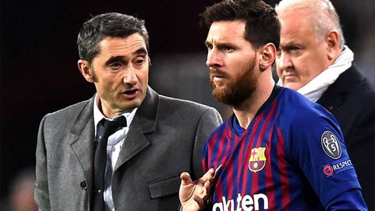 Valverde, ex técnico de Messi, fue muy polémico