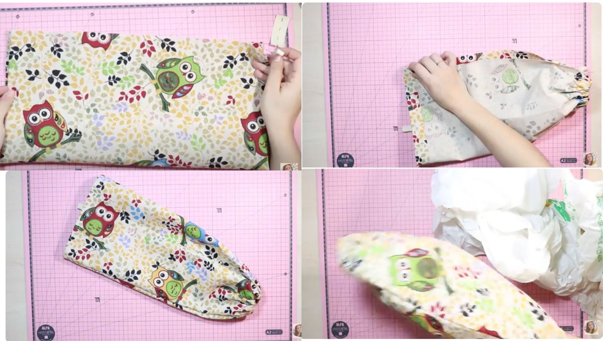 Fotos tomadas del tutorial de costura de Equilibrio DIY Fotos tomadas del tutorial de costura de Equilibrio DIY