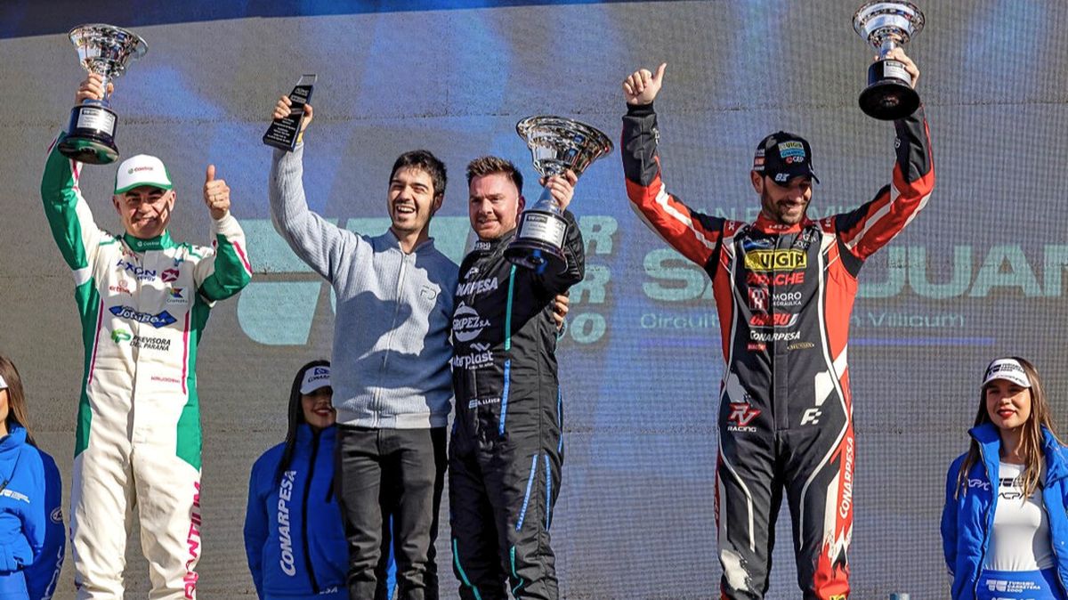 Berni Llaver en lo más alto del podio.