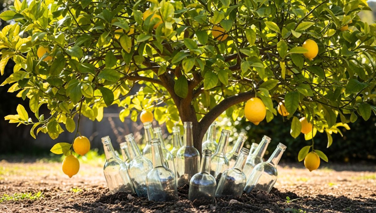 Las botellas de vidrio pueden ser altamente beneficiosas para tu limonero