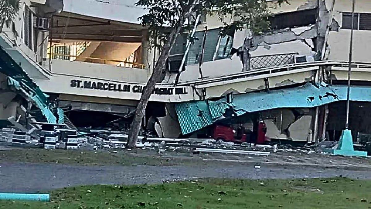 Edificios destruídos y pánico se vivió en Filipinas tras el terremoto y las réplicas.