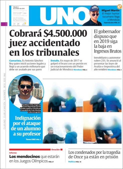 Diario UNO cubrió el caso del juez Sánchez Rey desde el comienzo cuando en tribunales todos hablaban del escándalo.