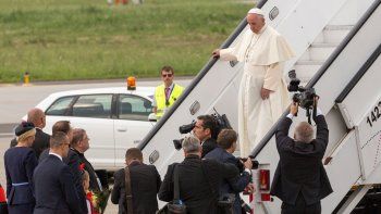 El papa Francisco llegó a Polonia: 