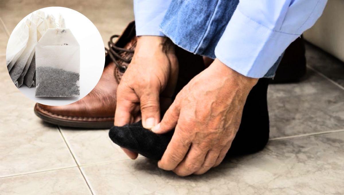 Colocar bolsas de té dentro de los zapatos es una práctica cada vez más común