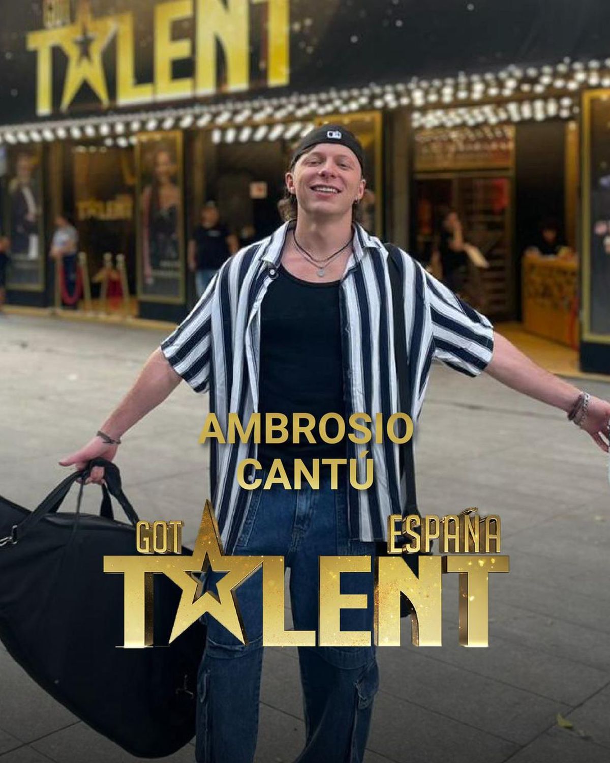 Las personalísimas versiones de temas populares en inglés que ofreció Ambrosio en el programa español lo llevaron a la final. Las personalísimas versiones de temas populares en inglés que ofreció Ambrosio en el programa español lo llevaron a la final.