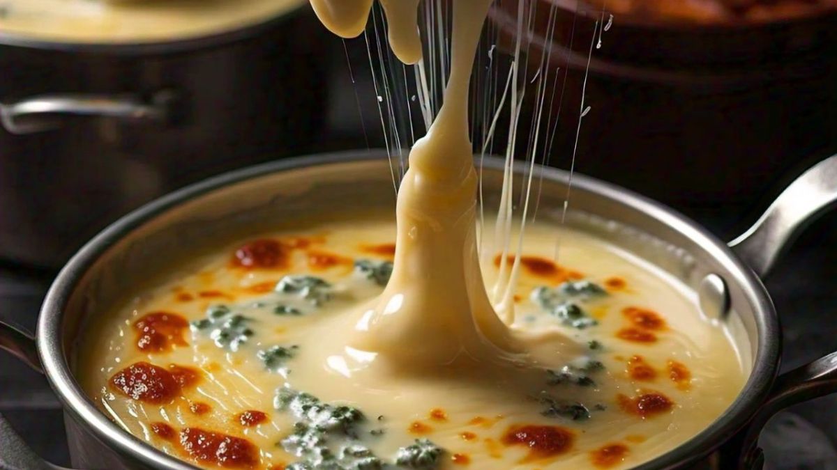 Recetas: salsa cuatro quesos sabrosa y cremosa en 12 minutos.