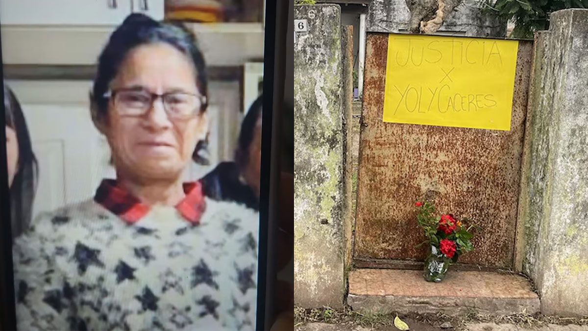 Yolanda Cáceres, víctima de asesinato.