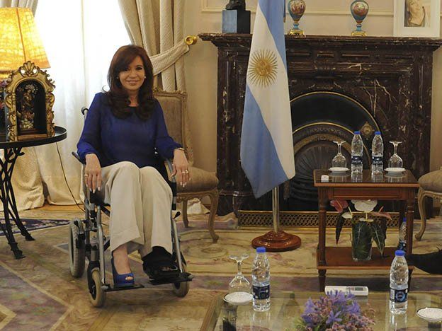 Instalaron una rampa en Casa Rosada para que Cristina hable con la militancia