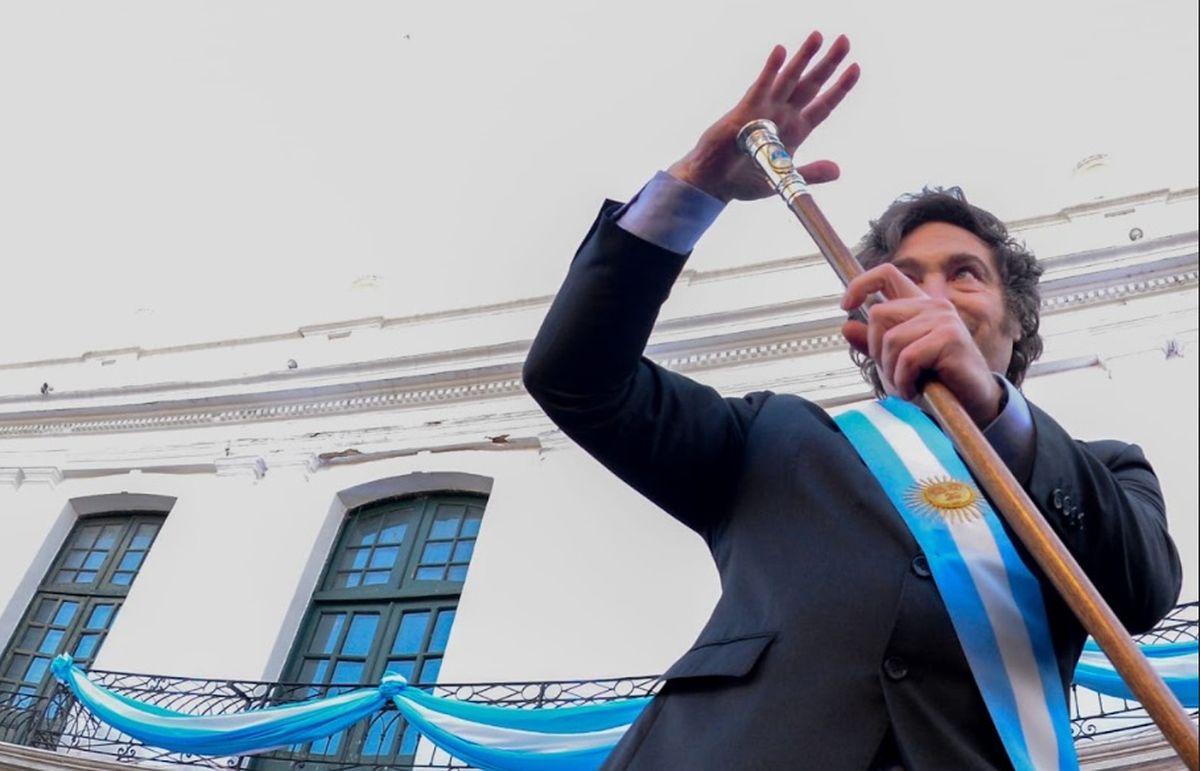 Javier Milei en el acto del 25 de Mayo en Córdoba.