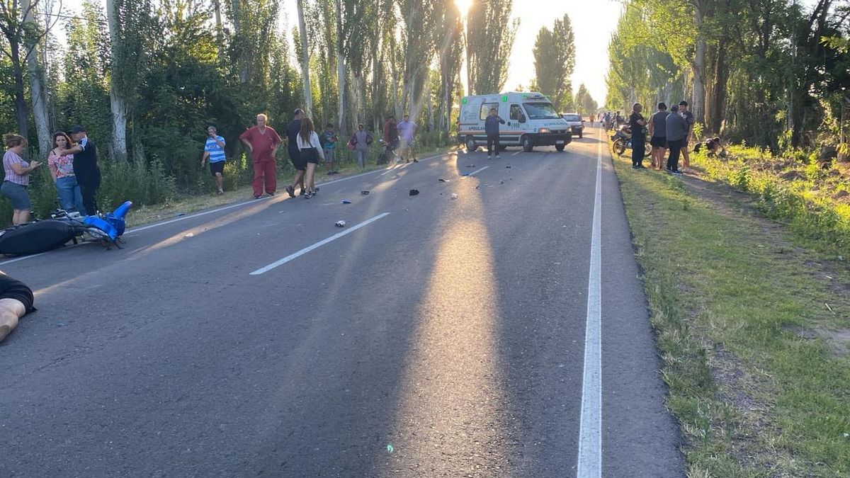 El accidente ocurrió sobre la ruta 160 a la altura de calle Rojo