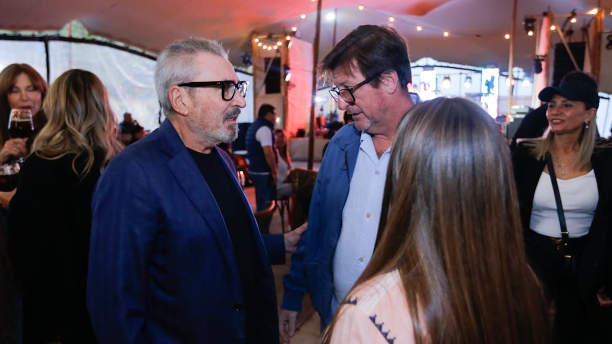 Daniel Vila y Alfredo Berti en la Vendimia Solidaria. Daniel Vila y Alfredo Berti en la Vendimia Solidaria.