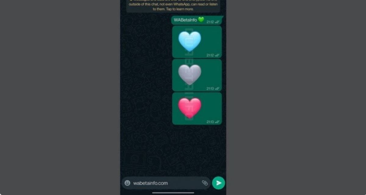 Tecnología. WhatsApp lanzó nuevos emojis de amor.