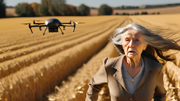 Video viral: joven le juega una broma a su abuela con un dron y su reacción es imperdible