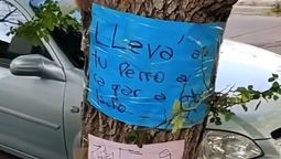 Un mendocino se cansó del perro del vecino y le dejó un polémico cartel
