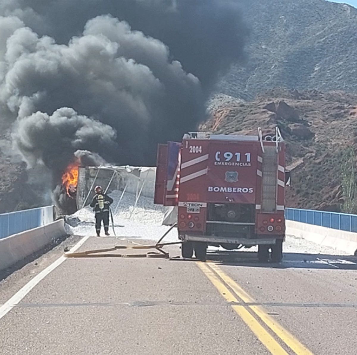 Tuvo que intervenir Bomberos para controlar el siniestro.