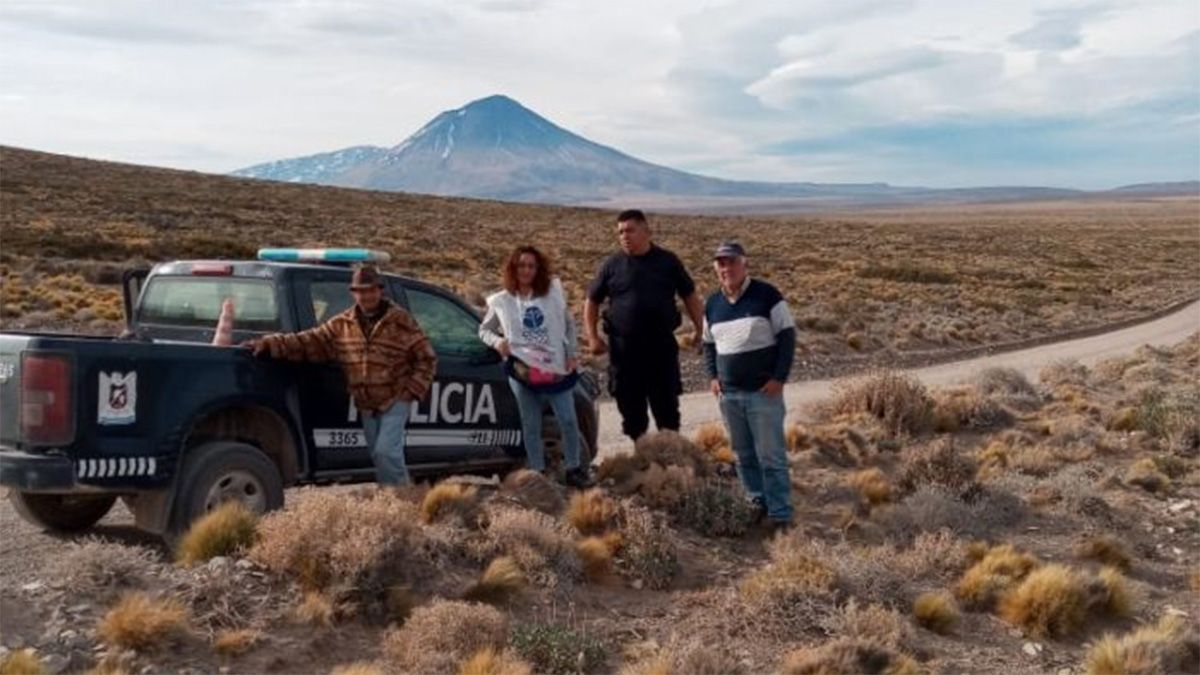 Una de las censistas en una zona rural de la provincia, hasta donde llegó para concretar el Censo 2022.