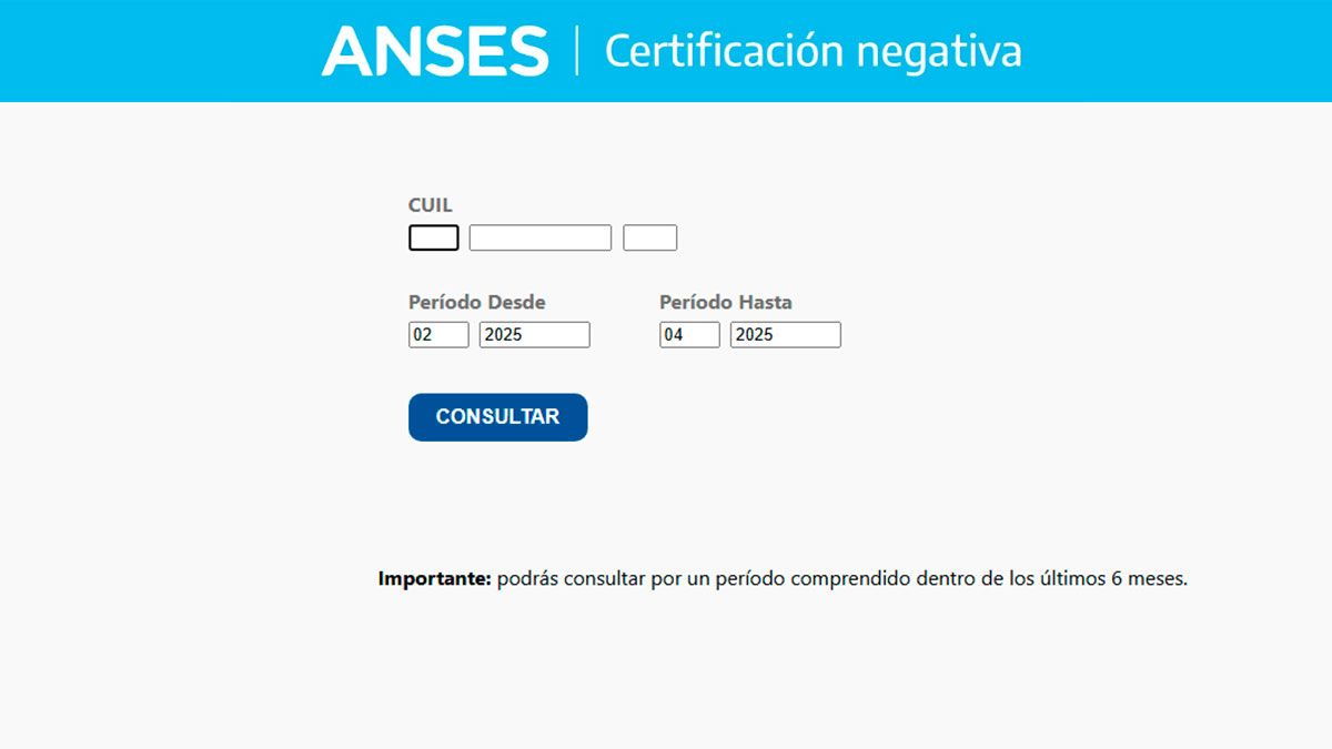 La Certificación Negativa es un comprobante que emite la ANSES y sirve para acreditar que la persona no está recibiendo ningún aporte, prestación o beneficio de los mencionados por parte de la Administración Nacional de la Seguridad Social en el período consultado. La Certificación Negativa es un comprobante que emite la ANSES y sirve para acreditar que la persona no está recibiendo ningún aporte, prestación o beneficio de los mencionados por parte de la Administración Nacional de la Seguridad Social en el período consultado.