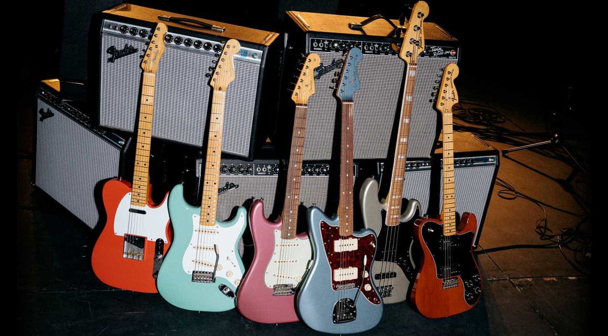 Algunos modelos de las legendarias guitarras Fender
