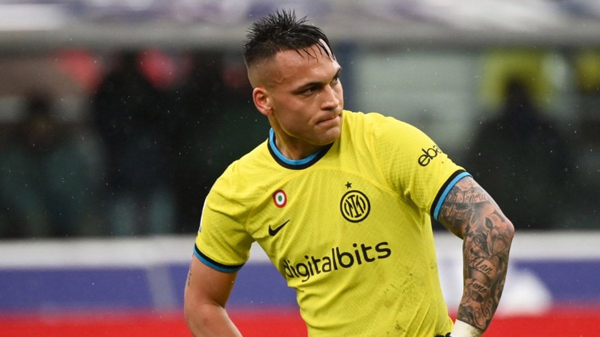 Lautaro Martínez la pasó mal con el Inter.