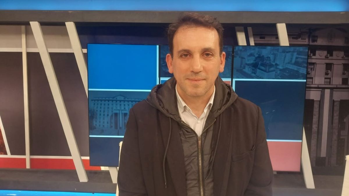 Tadeo García Zalazar durante su participación en el programa Séptimo Día (Canal 7).