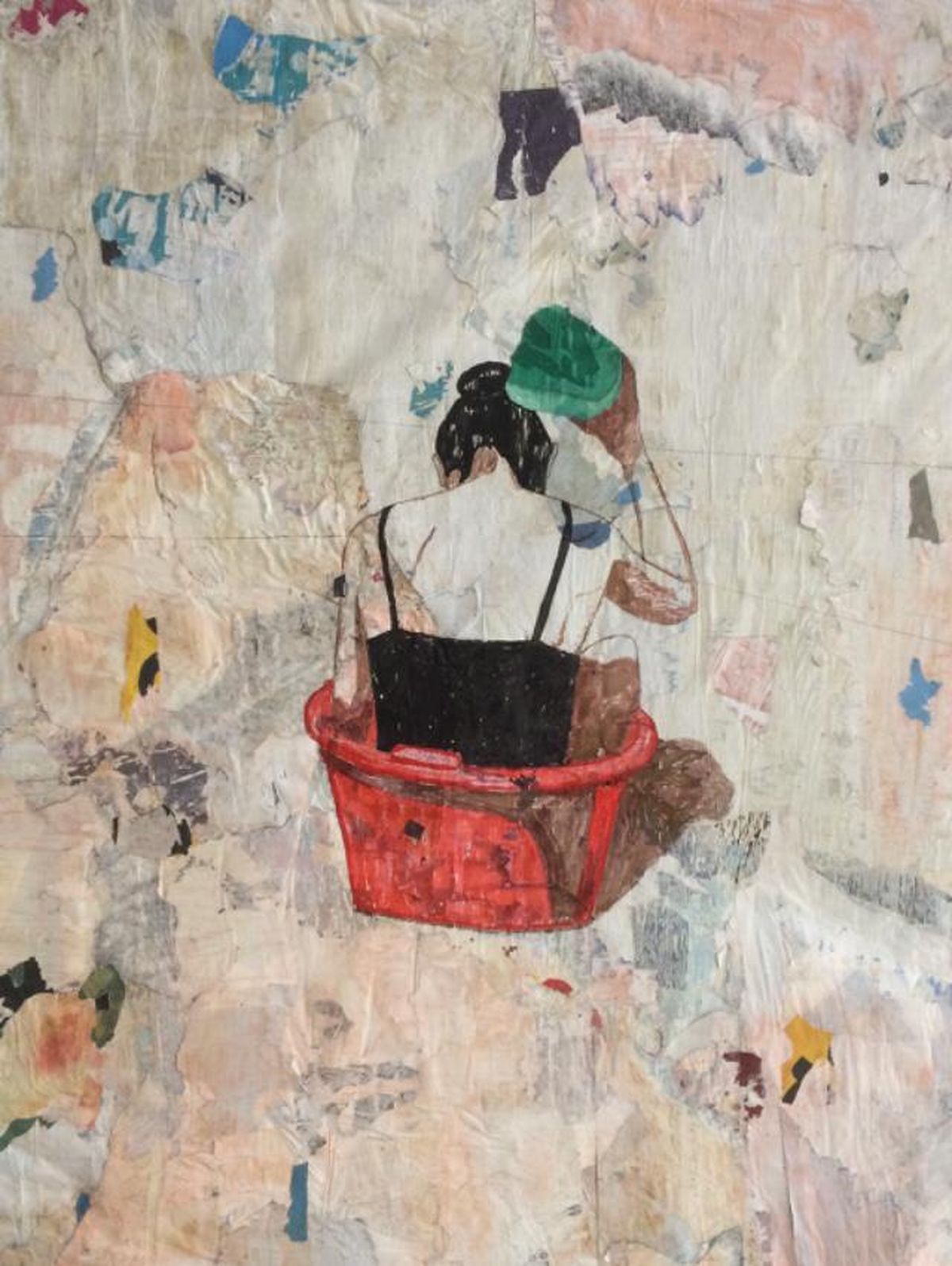 El Baño, dibujo de Egar Murillo.