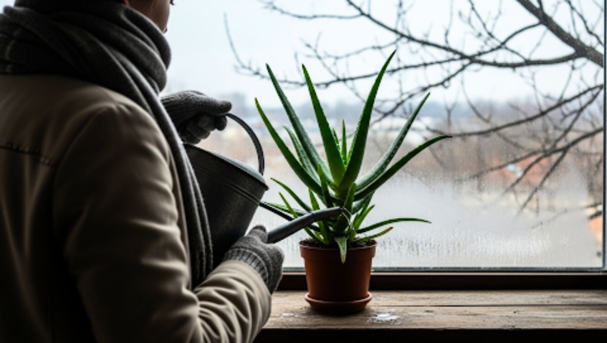 La planta de aloe vera no debe ser regada excesivamente en invierno