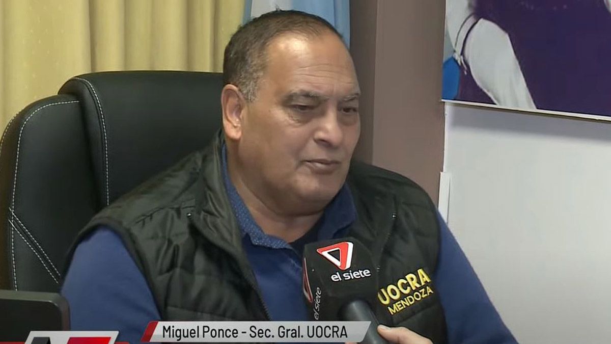 Miguel Ponce, secretario general de la UOCRA.