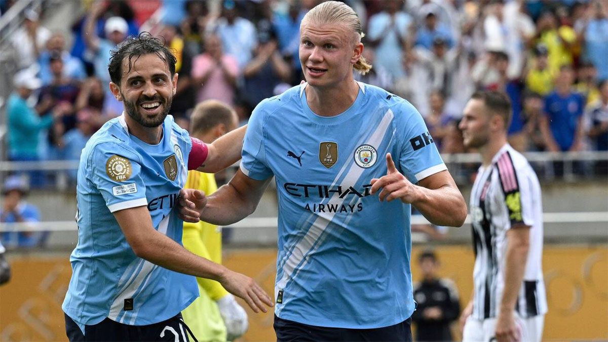 Erling Haaland marcó uno de los goles de Manchester City.